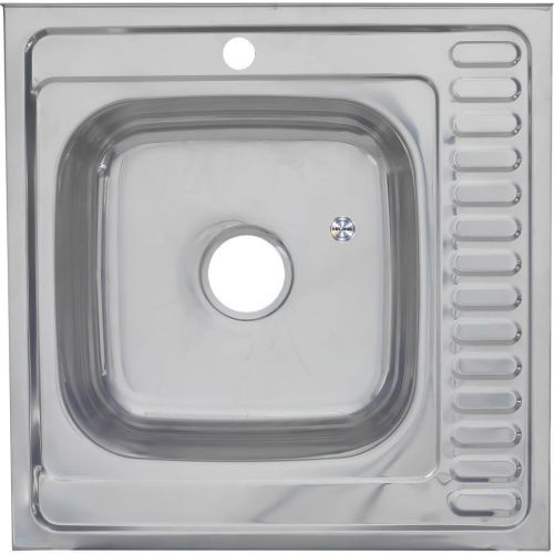 Кухонная мойка Melana 006 t L (*10) 60х60 цвет хром поверхность полированная