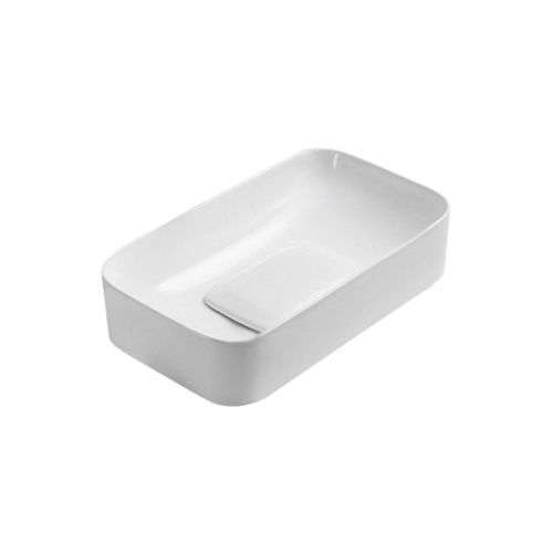 Раковина из сантехнического фарфора Vincea VBS-50460 60х40 накладная цвет белый без отверстий под смеситель - фото 2