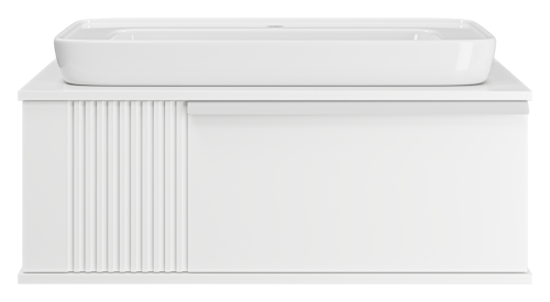 Тумба под раковину Brevita Savoy SAV-09090-0101Я 90х50 подвесная цвет белый - фото 2