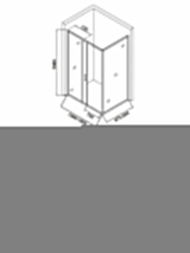 Душевой уголок Orange E23-16090TB 160х90 стекло прозрачное профиль черный без поддона - фото 5