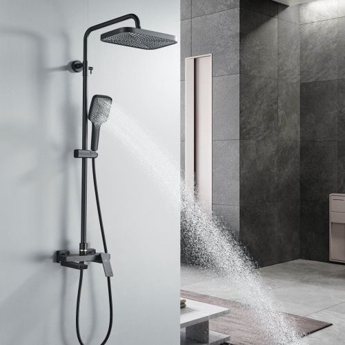 Душевая стойка Rose R1836H настенная цвет черный - фото 5