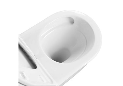 Унитаз подвесной Aquatek ЛЕЯ AQ1199T-00 белый с сиденьем микролифт безободковый смыв торнадо - фото 4