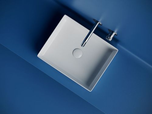 Раковина из сантехнического фарфора Ceramica Nova ELEMENT CN6069 50х40 накладная цвет белый без отверстий под смеситель - фото 3