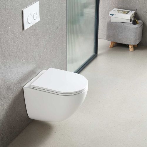 Унитаз подвесной Vincea Bien VT1-51T белый с сиденьем микролифт безободковый смыв торнадо - фото 2