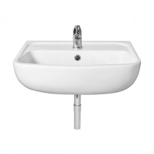 Раковина из сантехнического фарфора Santek Лонги 1WH501755 60х40 подвесная цвет белый 1 отверстие под смеситель - фото 4