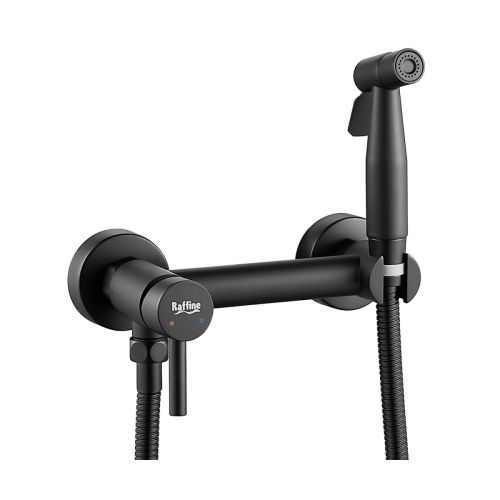 Гигиенический душ со смесителем Raffine F207H черный - фото 2