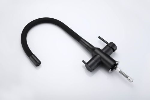 Смеситель для кухни Paulmark SALIX Sa213419-BLM на мойку черный - фото 5