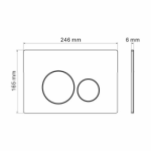 Инсталляция + кнопка смыва Grossman Style 97.05.42M - фото 4