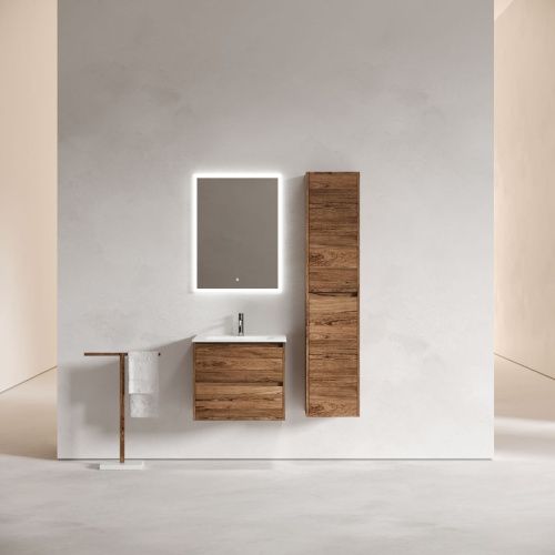 Тумба под раковину Sancos Libra LB60ECH 60х50 подвесная цвет коричневый - фото 2