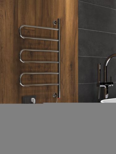 Полотенцесушитель электрический Indigo Veter 3P VTE75-45 45х75 хром - фото 4
