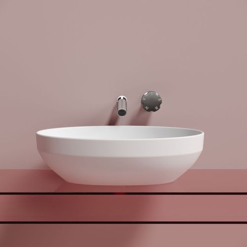 Раковина из сантехнического фарфора Ceramica Nova ELEMENT CN6056MW 50х40 накладная цвет белый без отверстий под смеситель - фото 2