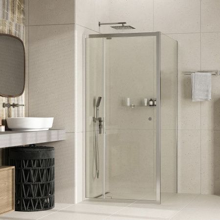 Душевой уголок Wasserkraft Aula 11P 11P18 100х90 стекло прозрачное профиль хром без поддона