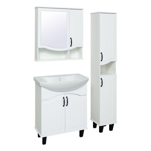 Зеркало-шкаф Runo Марсель 00-00001202 60х80 подвесной цвет бежевый - фото 4