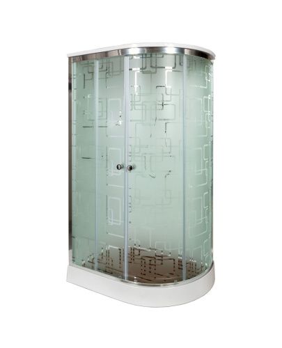 Душевая кабина AvaCan EM1511LEL 110х80 асимметричная с крышей ориентация левая - фото 2