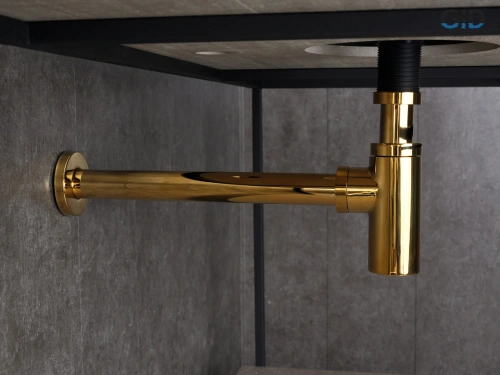 Сифон для раковины Gid Minucia 75506S золото - фото 3