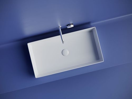 Раковина из сантехнического фарфора Ceramica Nova ELEMENT CN6071 70х40 накладная цвет белый без отверстий под смеситель - фото 3