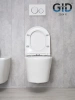 Унитаз подвесной Gid Cortado 62235Y белый с сиденьем микролифт безободковый смыв торнадо