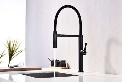 Смеситель для кухни Paulmark LEADER Le214101-AN на мойку черный - фото 3