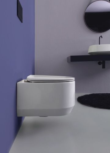 Унитаз подвесной White Ceramic Tao W1080301 белый с сиденьем микролифт безободковый - фото 2