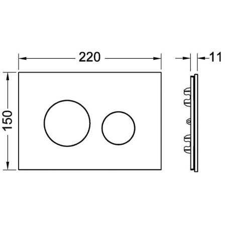 Лицевая панель Tece TECEloop 9240615