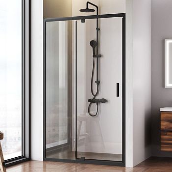 Душевая дверь Am.Pm Gem W90G-120-1P-BT 120х195 стекло прозрачное профиль черный