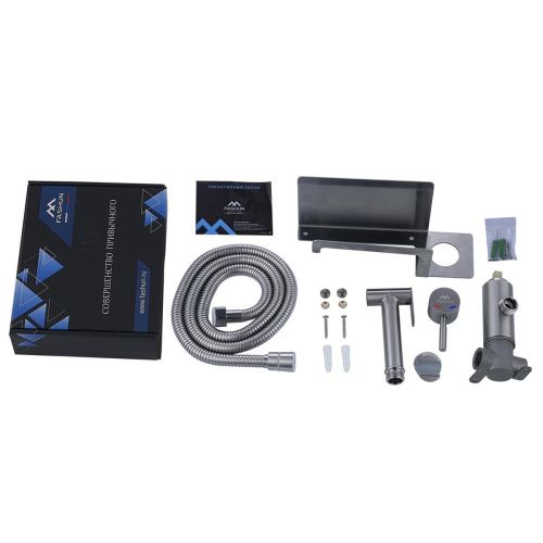 Гигиенический душ со смесителем Fashun A57703 серый - фото 4