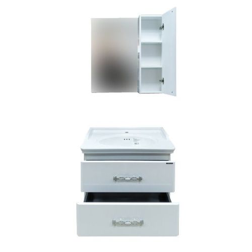 Тумба с раковиной Comforty Неаполь 00004147564CF 80х50 подвесная цвет белый - фото 5