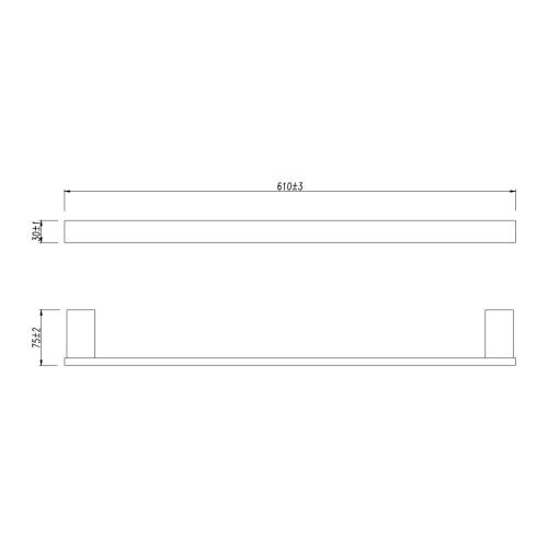 Полотенцедержатель LeMark Smooth line 9782023 - фото 4