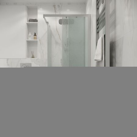 Душевой уголок Niagara Eco NG-1010-14QMT 100х100 стекло матовое профиль хром без поддона