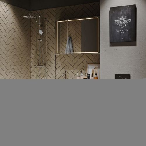 Зеркало-шкаф Aqwella Y SLX0410 100х70 подвесной цвет белый - фото 2