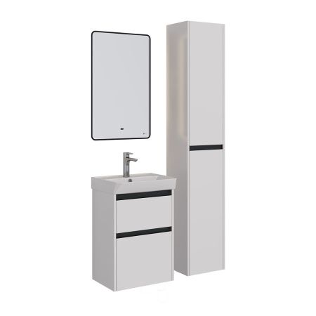 Тумба под раковину LeMark Combi LM03C50T-black 50х30 напольная цвет белый