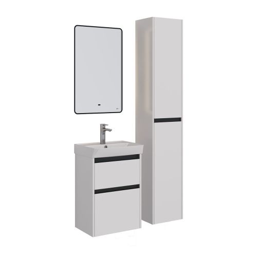 Зеркало LeMark Mioblack LM50ZM-black 50х80 подвесное - фото 5