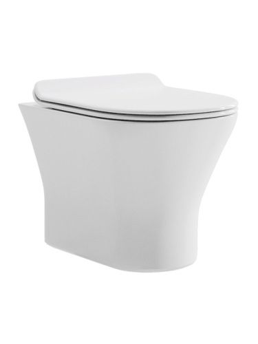 Унитаз подвесной Orange C01-100W белый с сиденьем микролифт душевой смыв - фото 2