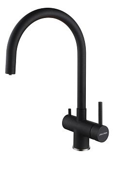 Смеситель для кухни Paulmark HELLER He213218-BLM на мойку черный