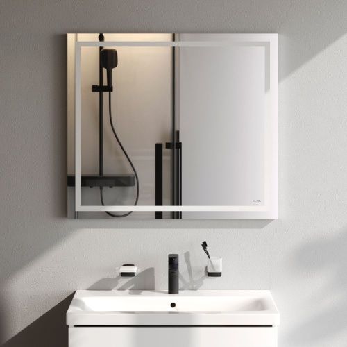 Зеркало с подсветкой Am.Pm Gem M91AMOX0801WG 80х70 подвесное - фото 3