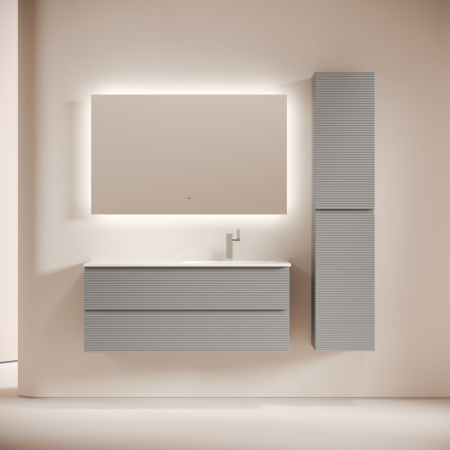 Тумба под раковину Sancos FOLK FL120RES 120х40 подвесная цвет серый