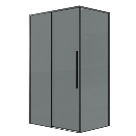 Боковая стенка Grossman Galaxy 200.K33.01.100.21.10 100х195 стекло тонированное профиль черный