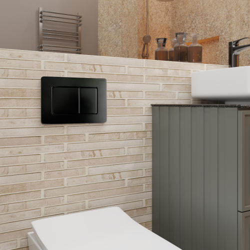 Клавиша смыва механическая CHARUS Robusto FP.310.MB.05 цвет черный - фото 3