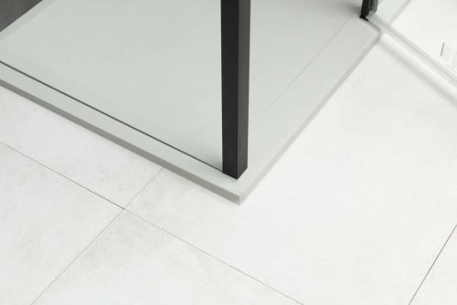 Боковая стенка Allen Brau Priority 3.31015.BBA 80х200 стекло прозрачное профиль черный - фото 4