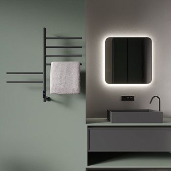 Полотенцесушитель электрический Vincea VTD-1S2CGE 45х80 серый