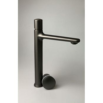 Смеситель для раковины Daniel Fusion FU607-GO на столешницу графит