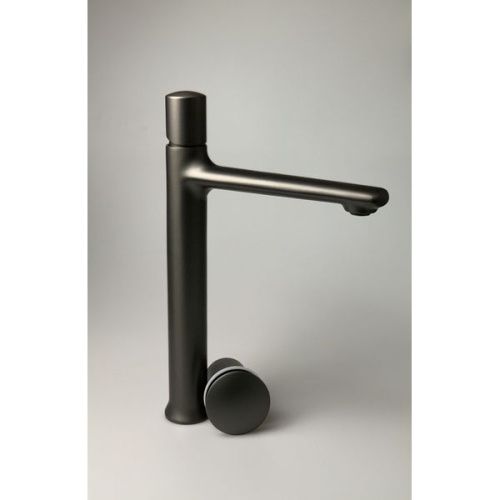 Смеситель для раковины Daniel Fusion FU607-GO на столешницу графит