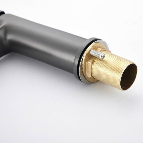 Смеситель BELZ B10019-3 на раковину оружейная сталь - фото 4