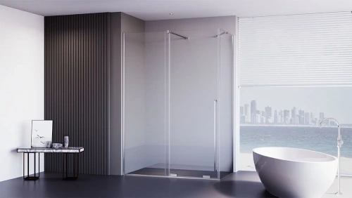 Душевой уголок Veconi Premium Trento PTC50-SP-15090-CH-01-C4 150х90 стекло прозрачное профиль хром без поддона