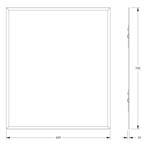 Зеркало Evoform Comfort BY 0914 60х70 подвесное - фото 2