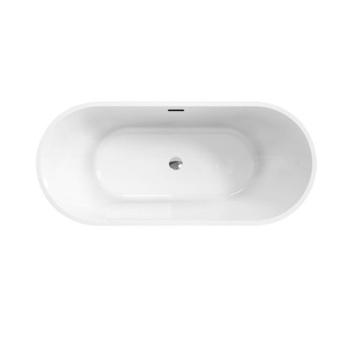 Ванна акриловая BelBagno BB701-1700-750-K 170х75 отдельностоящая овальная с ножками - фото 3