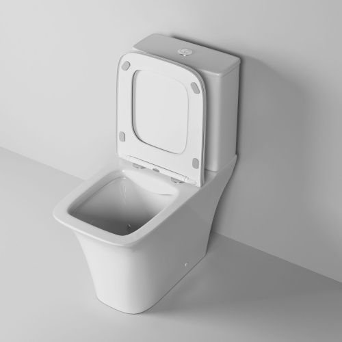 Унитаз напольный с бачком Grossman Galaxy GR-4470S белый с сиденьем микролифт безободковый каскадный смыв - фото 4