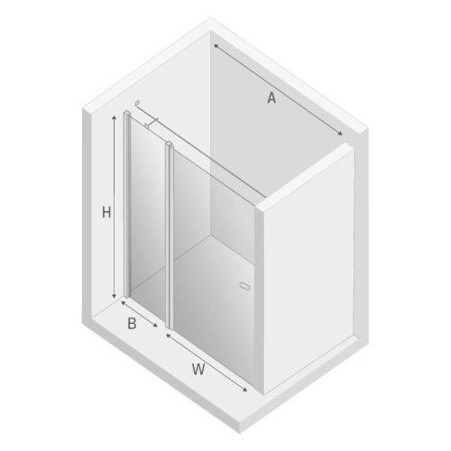 Душевая дверь New Trendy NEW SOLEO Copper brushed D-0521A-WK 90х195 стекло прозрачное профиль медь - фото 2