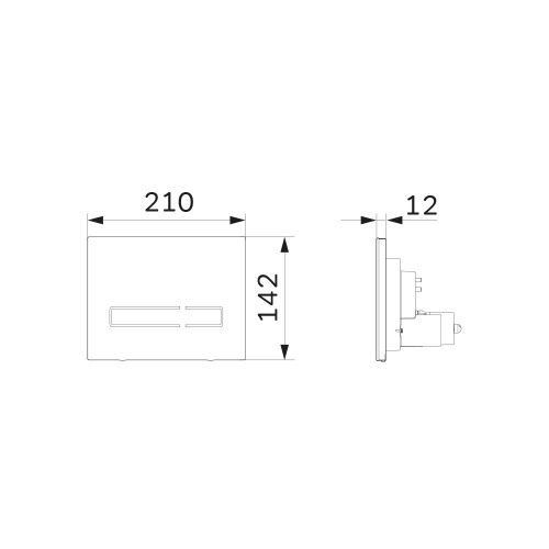 Клавиша смыва сенсорная Am.Pm Touch Pro I0450A38 цвет черный - фото 3