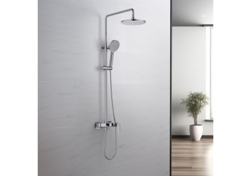 Душевая стойка Aquatek БЕТТА AQ2140CR настенная цвет хром - фото 4